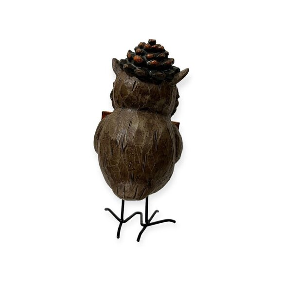 Figurine Owl Holds a Kind Sign Set of 3 Indoor/Outdoor Harvest Owls - Picture 8 of 8